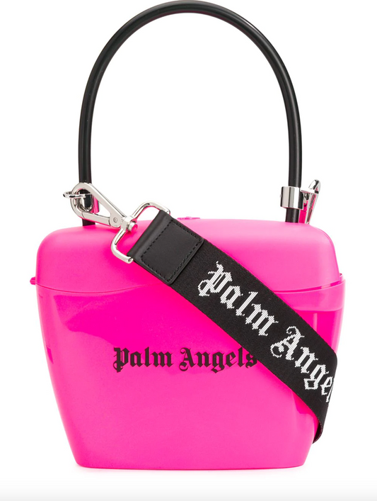Pink Polyvinyl Women Handbag