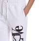 White Cotton Women Sweatpant