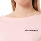 Pink Cotton Women T-Shirt