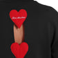 Black Cotton Women Sweater