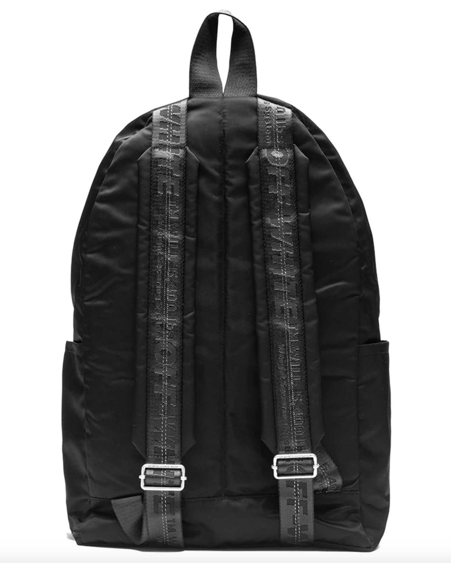 Black Polyester Men Backpack