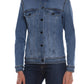 Blue Cotton Women Jacket