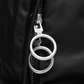Black Polyester Men Backpack