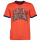 Orange Cotton Men T-Shirt