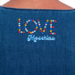 Chic Sleeveless Denim Dress with Colored Buttons