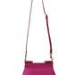 Elegant Sicily Pink Leather Shoulder Bag