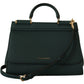 Enchanting Green Leather Sicily Shoulder Bag