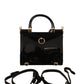 Elegant Black Sicily PVC Shoulder Bag
