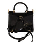 Elegant Black Sicily PVC Shoulder Bag