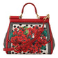 Sicilian Blossom Leather Shoulder Bag