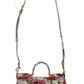 Floral Elegance Leather Shoulder Bag