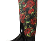 Elegant Floral Rain Boots - Chic All-Weather Footwear
