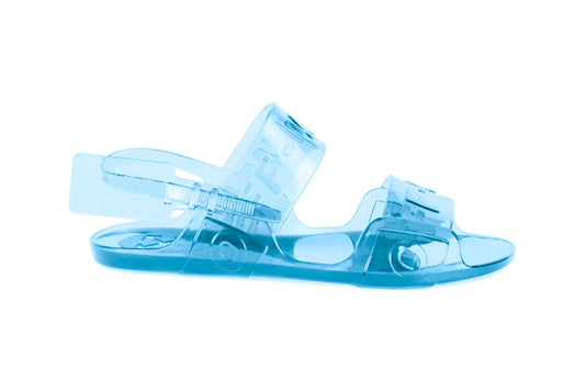 Blue Polivinyl Women Sandal