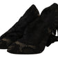 Black Stretch Socks Taormina Lace Boots Shoes
