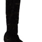 Black Stretch Socks Taormina Lace Boots Shoes