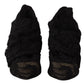 Black Stretch Socks Taormina Lace Boots Shoes