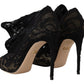 Elegant Stretch Sock Boots in Black