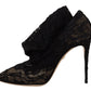 Elegant Stretch Sock Boots in Black