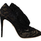 Elegant Stretch Sock Boots in Black