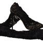 Elegant Stretch Sock Boots in Black
