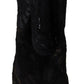 Elegant Black Stretch Sock Boots