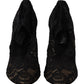 Elegant Black Stretch Sock Boots