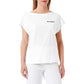 White Cotton Women T-Shirt