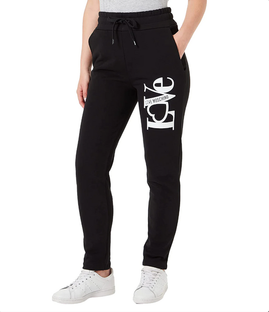 Black Cotton Women Sweatpant