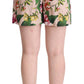 Elegant Fiori Print Bermuda Shorts