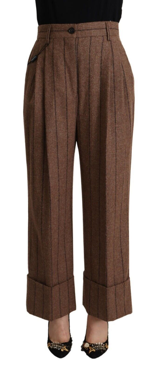 Elegant High-Waisted Straight Pants