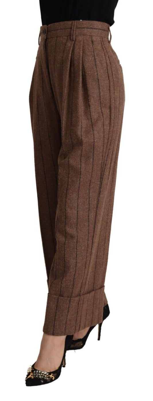 Elegant High-Waisted Straight Pants