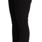 Elegant Slim Fit Black Denim Jeans