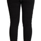Elegant Slim Fit Black Denim Jeans