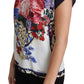 Elegant Silk Blend Floral Print Blouse