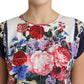 Elegant Silk Blend Floral Print Blouse