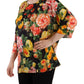 Exquisite Multicolor Elbow Sleeve Blouse