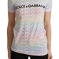 Chic White Logo Tee with Italian Flair