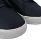 Elevate Your Game: Navy Blue Leather Sneakers