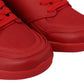 Elevate Your Game with Sleek Red Sneakers