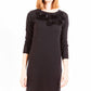 Black Polyester Women Dress