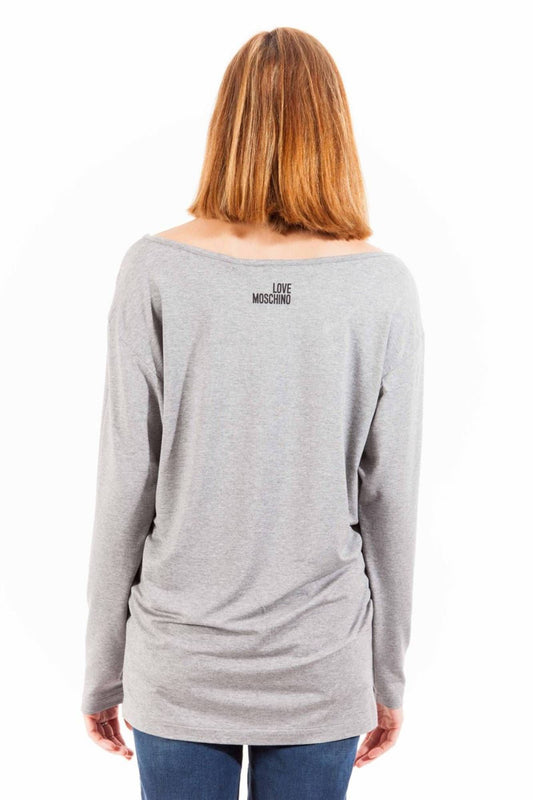 Gray Cotton Women Top