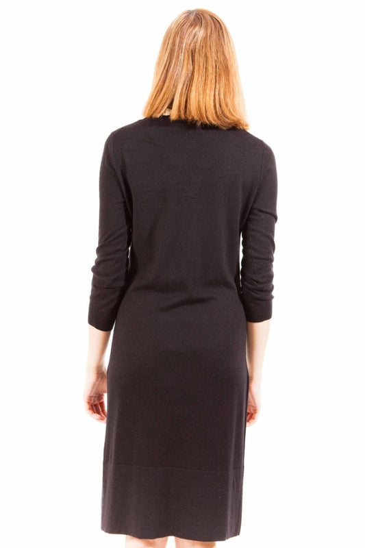 Black Polyester Women Dress