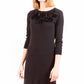 Black Polyester Women Dress