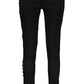 Black Cotton Women Jeans