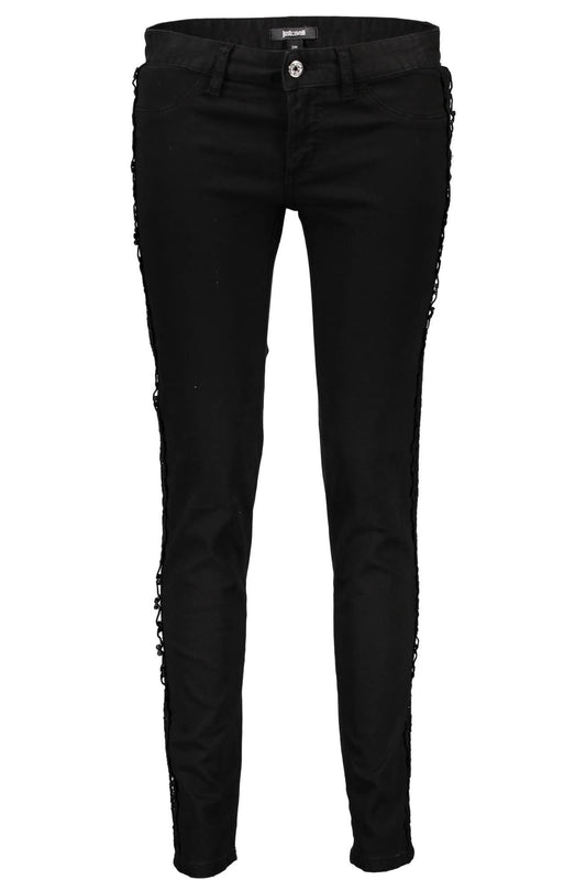 Black Cotton Women Jeans