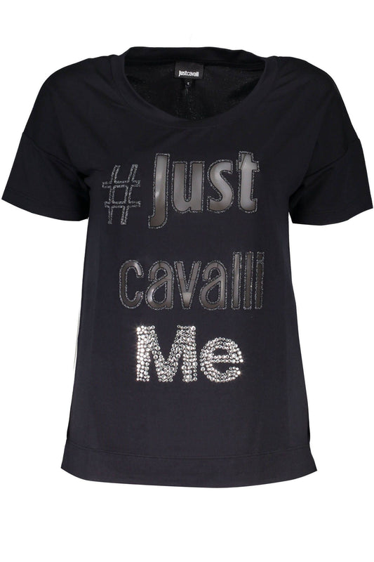 Black Polyester Women Top