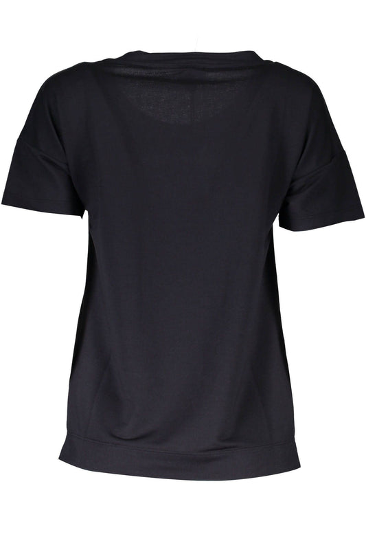 Black Polyester Women Top