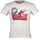 White Cotton Men T-Shirt