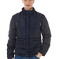 Blue Polyester Men Jacket