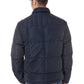 Blue Polyester Men Jacket